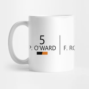 O'Ward Rosenqvist Rossi black text Mug